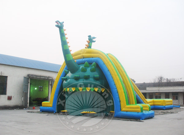 蓬江恐龙充气水滑梯